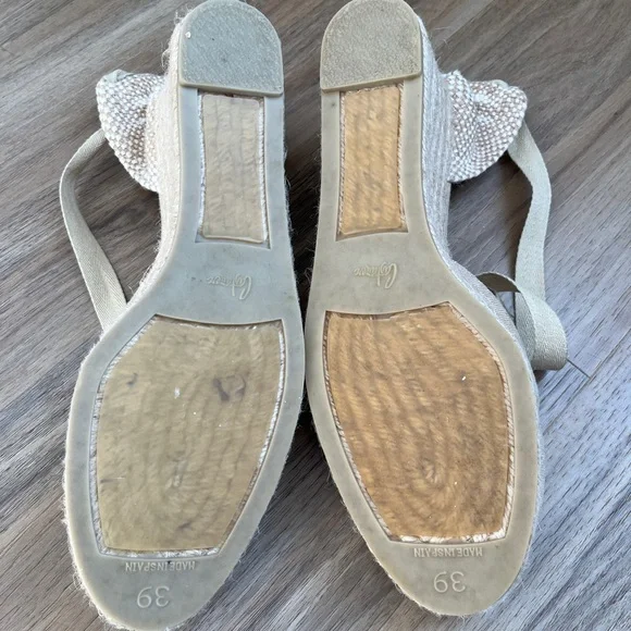 Castaner Beige Espadrille Wedges - Picture 7 of 7